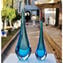 Vase Viper - 라이트 블루 - Sommerso - 오리지널 Murano Glass OMG