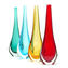 Vaso Viper - celeste - Sommerso - Vetro di Murano Originale OMG