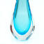 Vaso Viper - celeste - Sommerso - Vetro di Murano Originale OMG