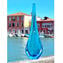 Vaso Viper - celeste - Sommerso - Vetro di Murano Originale OMG