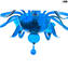 Araña Veneciana -Tremiti - azul claro - Cristal de Murano