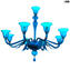 威尼斯枝形吊燈 -Tremiti - 淺藍色 - Murano Glass