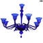 Lampadario veneziano  - Tremiti - Blu - Vetro di Murano 