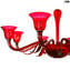 Venetian Chandelier -Tremiti - Red - Murano Glass 