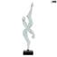 Danse - Sculpture en verre clair - Verre original de Murano OMG