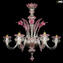 Venetian Chandelier - Ca Foscari - Original Murano Glass - Pink