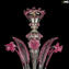 Lampadario Veneziano - Ca Foscari - Vetro di Murano - 6 luci - Rosa
