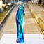마돈나 - 크리스탈 라이트 블루 - 오리지널 Murano Glass Omg