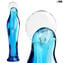 Madonna - Cristal bleu clair - Original Murano Glass Omg