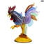 Fighting Rooster - Glass Sculpture - Original Murano Glass OMG