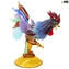 Fighting Rooster - Glass Sculpture - Original Murano Glass OMG