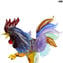 Fighting Rooster - Glass Sculpture - Original Murano Glass OMG