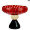 Centrotavola Rosso - con foglia oro 24 K - Original Murano Glass OMG
