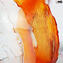 Lámpara Colgante Naranja - Estilo Sbruffy - Cristal de Murano Original
