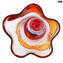 Sbruffi Ulysses orange - Blown vase - Original murano Glass OMG