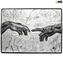 Universal Judgment Plate - Michelangelo Tribute - 帶銀葉 - Original murano glass - OMG
