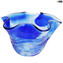 Hängelampe - Blau - Sbruffy - Original Muranoglas