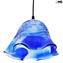 Sospensione Blu - Sbruffi - Original Murano Glass