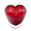 Vaso Cuore - Rosso Sommerso - Vetro di Murano Originale OMG