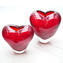 Vaso Cuore - Rosso Sommerso - Vetro di Murano Originale OMG