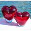 Vaso Cuore - Rosso Sommerso - Vetro di Murano Originale OMG