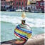 Boccetta profumo - avventurina multicolor e oro 24 kt - original Murano glass omg
