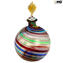 قارورة عطرية - أفينتورين وذهبي 24 قيراط - متعددة الألوان - زجاج مورانو الأصلي omg