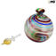 Boccetta profumo - avventurina multicolor e oro 24 kt - original Murano glass omg