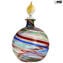 Boccetta profumo - avventurina multicolor e oro 24 kt - original Murano glass omg