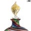 Boccetta profumo - avventurina multicolor e oro 24 kt - original Murano glass omg