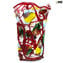 花卉花園 - 吹製花瓶紅色 - Original Murano Glass OMG®