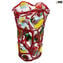 Giardino Fiorito - Vaso Soffiato rosso - Original Murano Glass