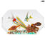 Escultura Octogonal de Aquário - com Peixes Tropicais - Vidro Murano Original OMG