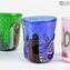 Conjunto de 3 copos - Tumbler - Original Murano Glass OMG