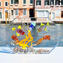 Escultura Gran Acuario Octogonal - con Peces Tropicales - Cristal de Murano Original OMG