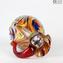 Harmonie - Krug Murano Glas - Millefiori und Silberdekoration