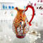 Harmony-Pitcher Murano Glass-Millefiori 및 실버 장식