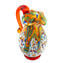 Harmony-Pitcher Murano Glass-Millefiori 및 실버 장식