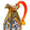 Harmony - Pitcher Murano Glass - Millefiori and silver decoration