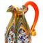 Armonía - Jarra de cristal de Murano - Millefiori y decoración de plata