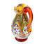 Harmony-Pitcher Murano Glass-Millefiori 및 실버 장식