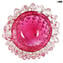 Jarrón Thorns - rosa - Centro de mesa - Cristal de Murano original OMG