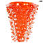 Thorns Vase - orange - Centerpiece - Original Murano Glass OMG