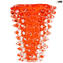 Thorns Vase - orange - Tafelaufsatz - Original Murano Glas OMG