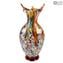 Sinfonie - Vase - Murano Glass Millefiori und Silber