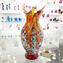 Symphony - Vaso - Murano Glass Millefiori e Silver