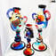 Amphora 더블 페이스 - Picasso 찬사 - 오리지널 Murano Glass OMG