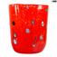 Большая ваза Гойя - красная - Original Murano Glass OMG