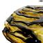 Lava ambra e nero - Vaso Soffiato - Original Murano Glass