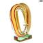 Olas Ocres - Escultura - Cristal de Murano original OMG